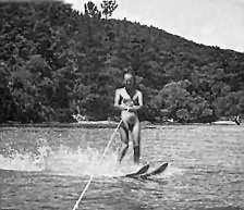 Water Skiing on a lovely bay